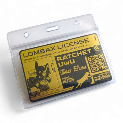 PVC Badge - Golden Furry License [CUSTOM]