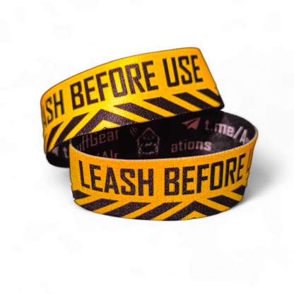 UV Reactive Wristband - Leash Before Use