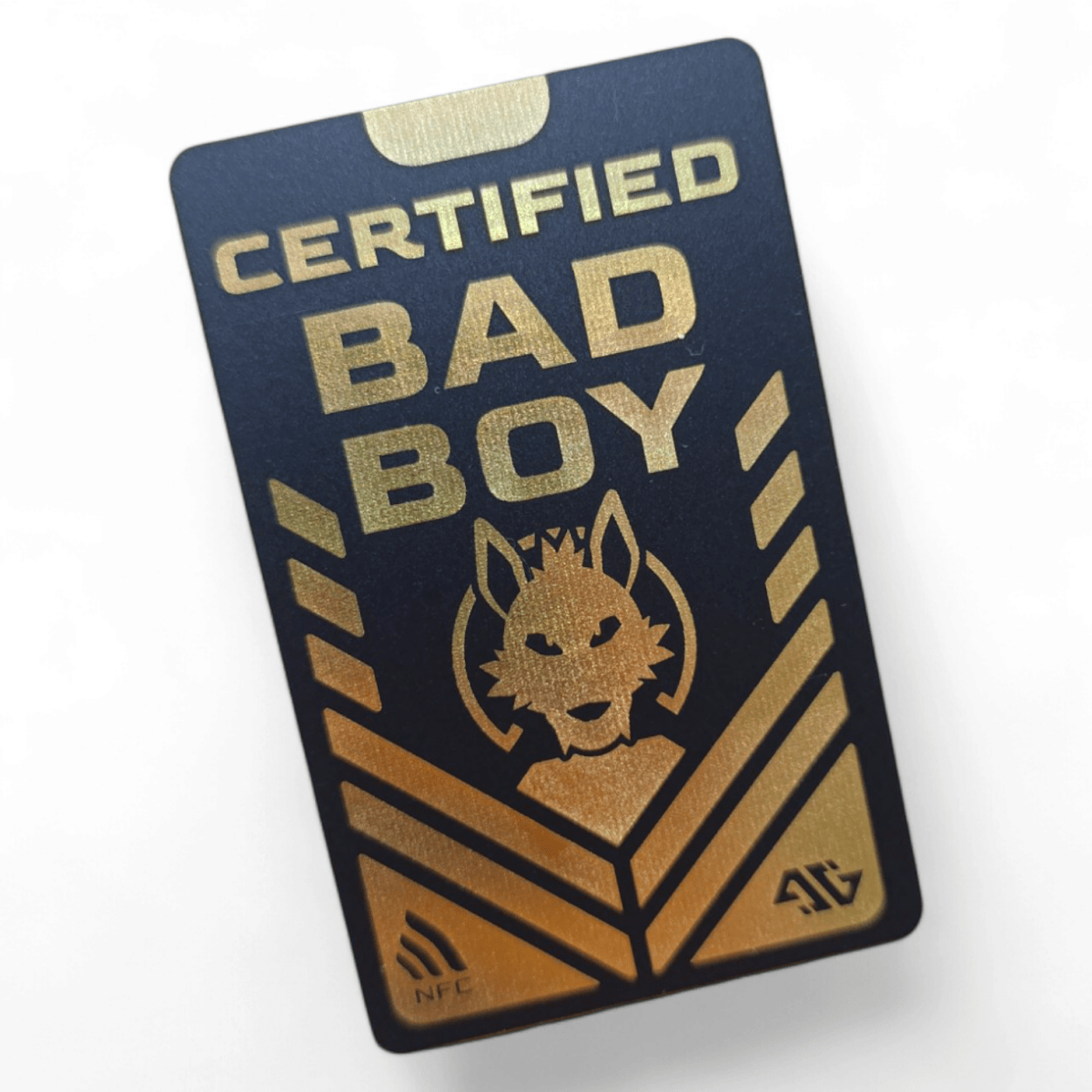 PVC Badge - Certified Good Boy / Bad Boy [golden]