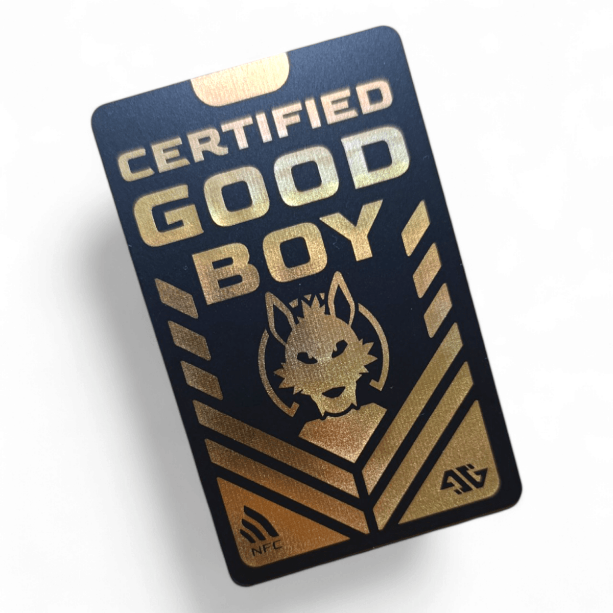 PVC Badge - Certified Good Boy / Bad Boy [golden]