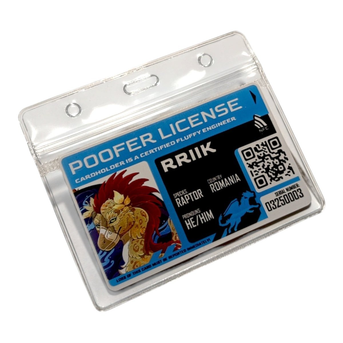 PVC Badge - Furry License [CUSTOM]