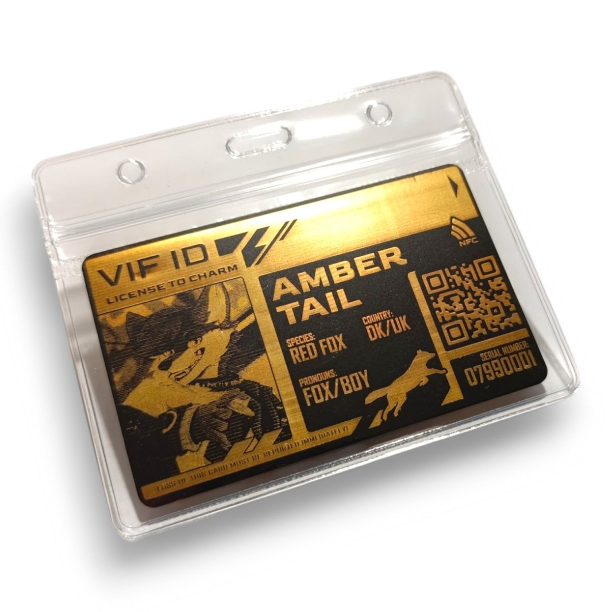 PVC Badge - Golden Furry License [CUSTOM]