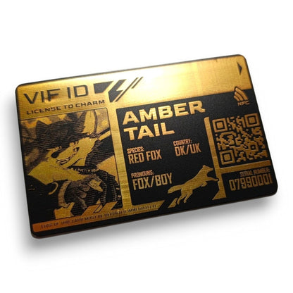 PVC Badge - Golden Furry License [CUSTOM]