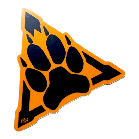 Vinyl Sticker - Warning Paws