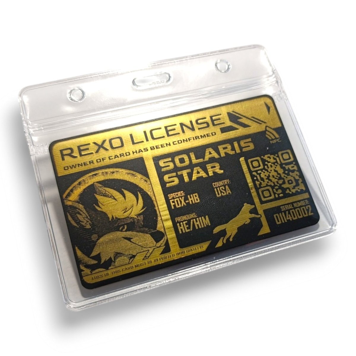 PVC Badge - Golden Furry License [CUSTOM]