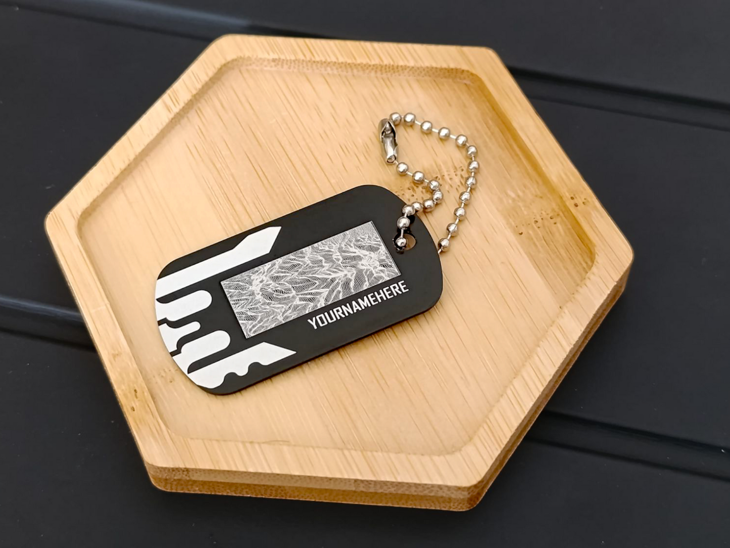 Techwear Topography Chip - DogTag [CUSTOM]