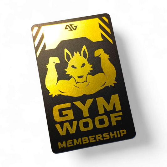 PVC Badge - Gym Woof Membership [golden]
