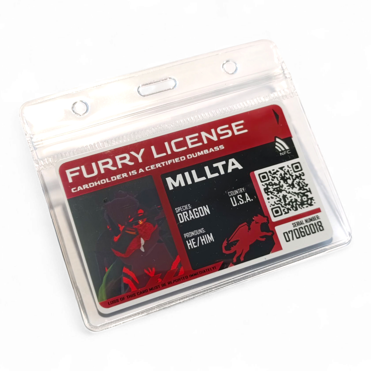 PVC Badge - Furry License [CUSTOM]