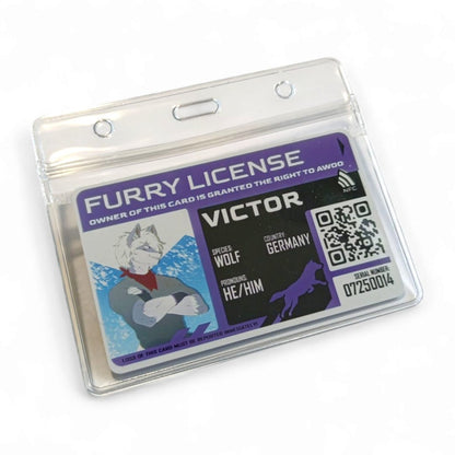 PVC Badge - Furry License [CUSTOM]