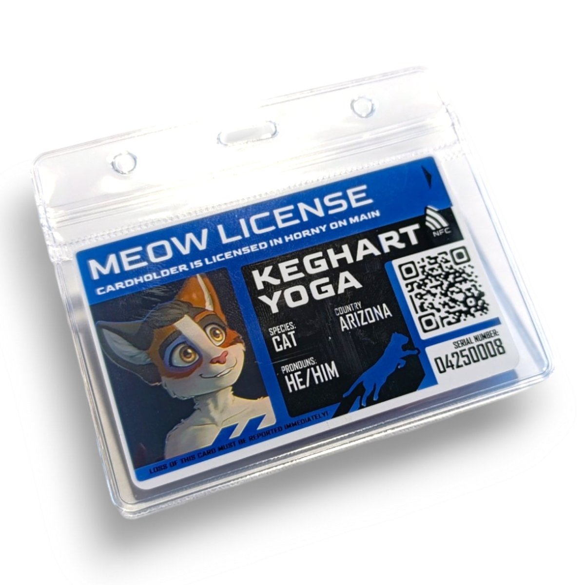 PVC Badge - Furry License [CUSTOM]