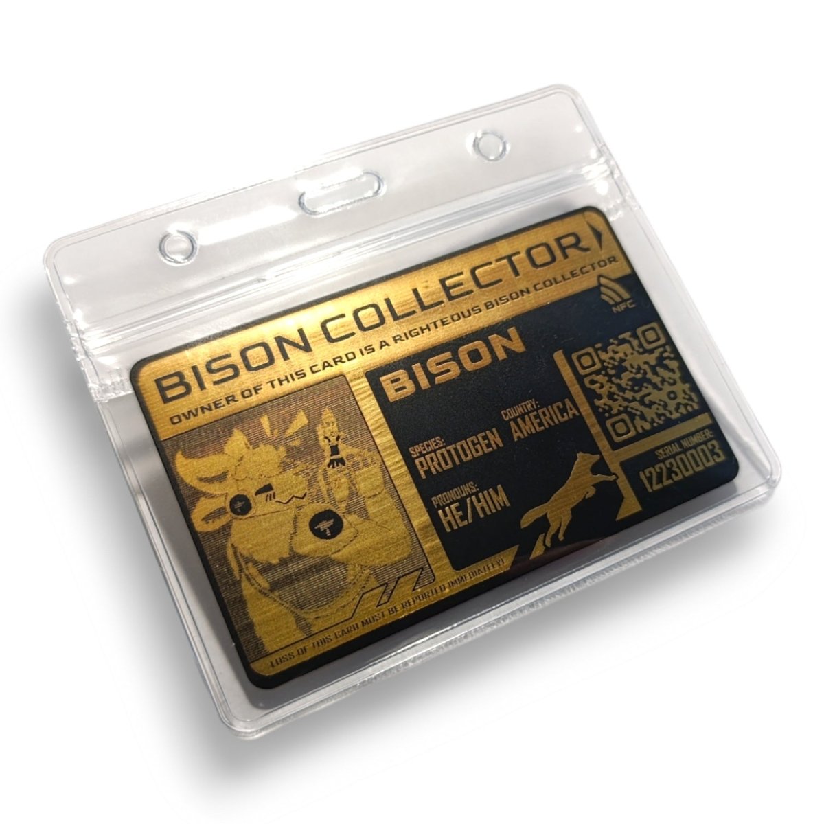 PVC Badge - Golden Furry License [CUSTOM]