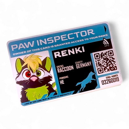 PVC Badge - Furry License [CUSTOM]